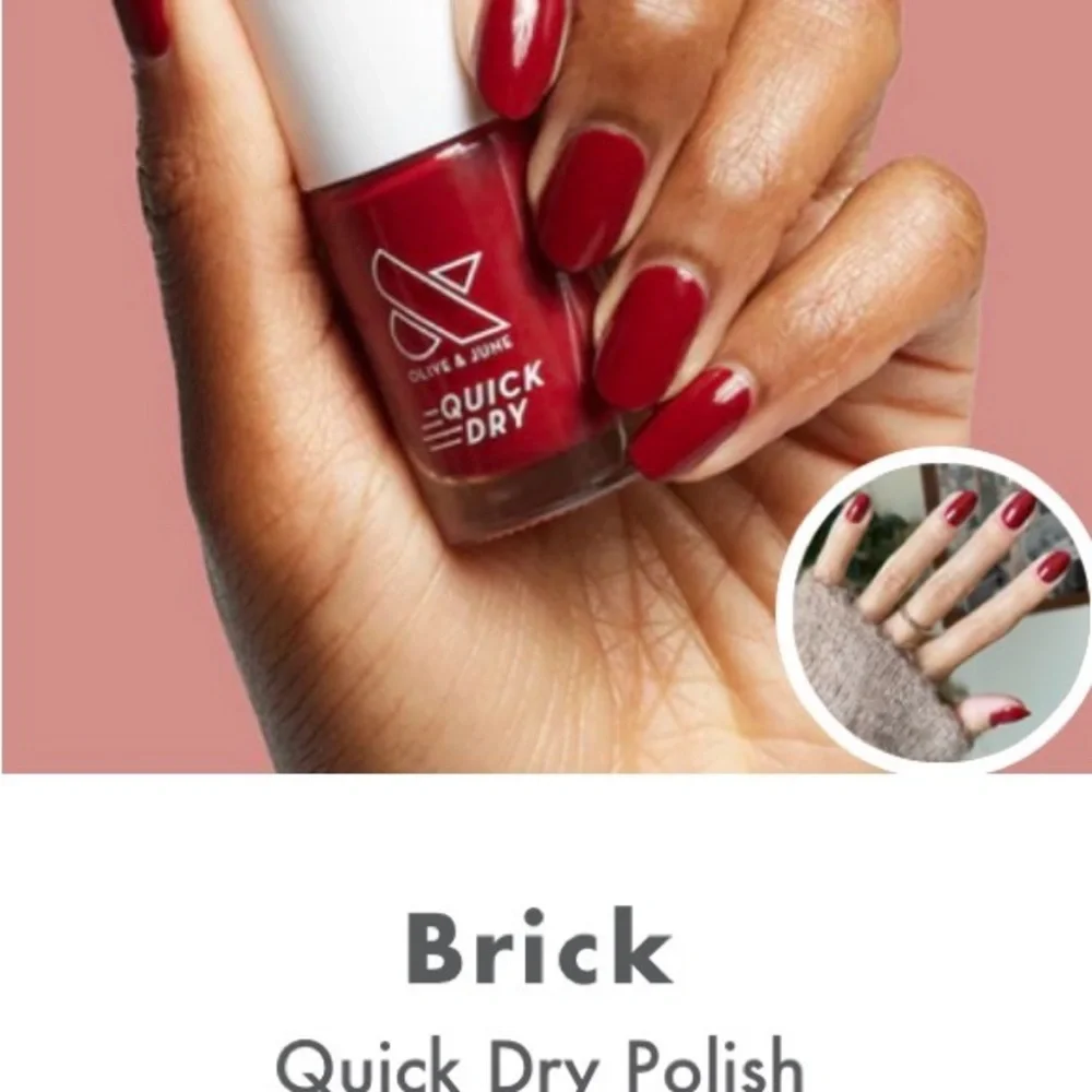 Set of 4 - Quick Dry Nail Polish - enchanted, brick, nuance, & picante - Picture 5 of 8